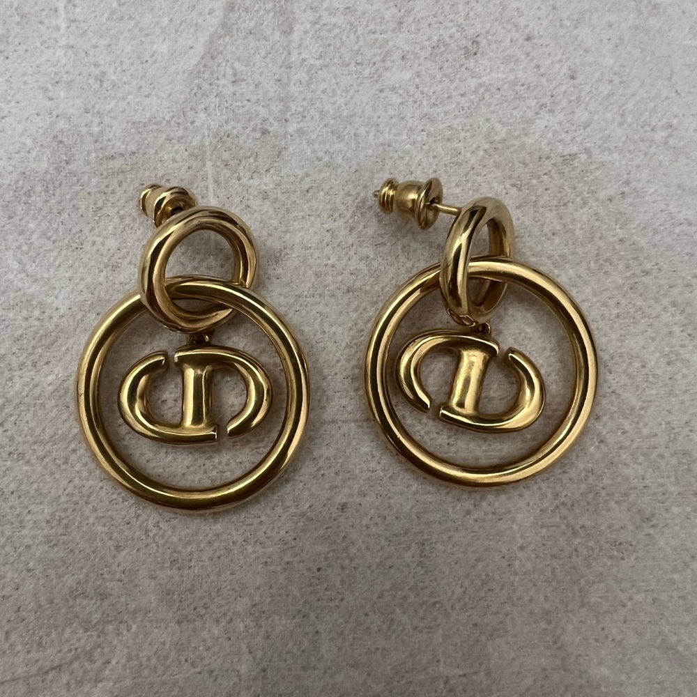 DIOR - The CD Navy earrings